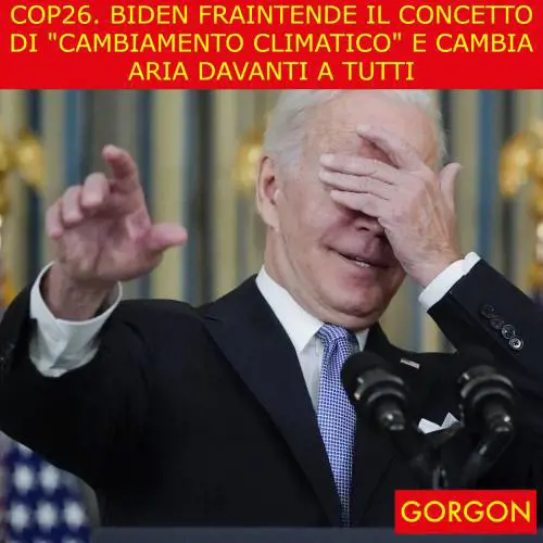 Ecco la satira del giorno. Biden e il cambiamento climatico