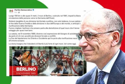 Muro di Berlino, il Pd scorda “la matrice”: non cita mai il comunismo