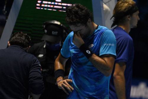 Atp Finals, Berrettini si ritira in lacrime per un infortunio