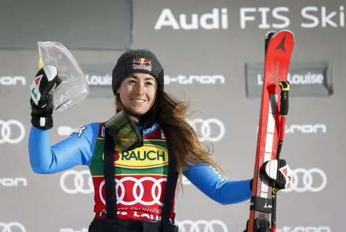 La discesa secondo Sofia. Cala il settebello show. Quando c'è, vince solo lei