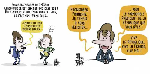 Vignette contro Macron: ora i suoi pasdaran chiedono la chiusura del sito