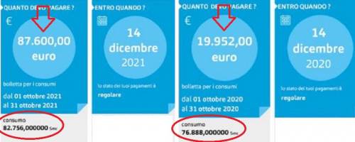 Botta rincari: Salvini mostra le bollette choc