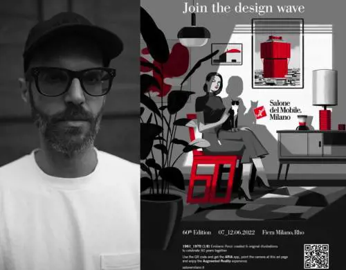 La matita creativa di Ponzi racconta il Salone con sei manifesti
