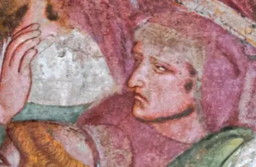Dante all'Inferno in un affresco del Trecento