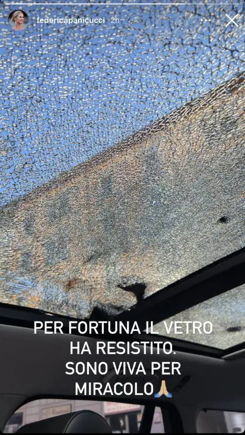"Sono viva per miracolo". Paura per Federica Panicucci