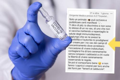 Il post choc del medico: “Mettiamo nei forni i no vax”