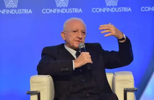 Il governatore della Campania Vincenzo De Luca