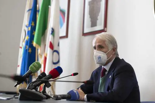 Il testimone a Milano-Cortina. Malagò: "Pronti e orgogliosi"