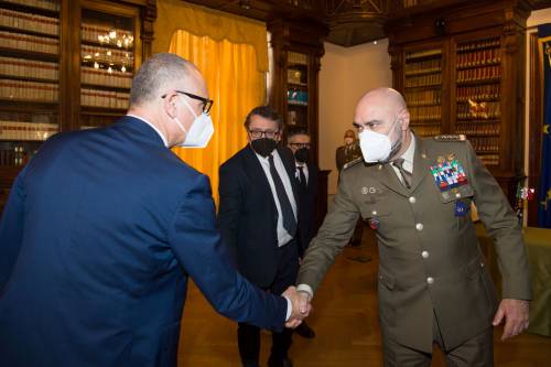 Da sinistra: Andrea Cipolloni - CEO Autogrill Europe; Gaetano Zauner - Sottocapo di Stato Maggiore dell’Esercito e Generale di Corpo d’Armata