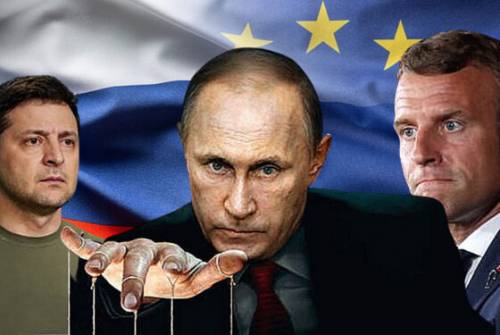 Europa: Zelensky provoca, Macron fa il burattino, Shoulz tentenna, Putin affonda i suoi colpi