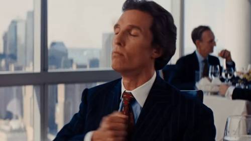 The wolf of Wall Street e la scena iconica di Matthew McConaughey