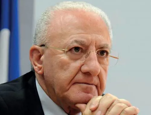 Il governatore della Campania Vincenzo De Luca