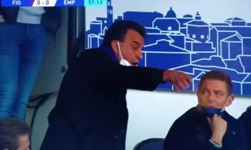 Derby toscano, sfuriata del patron dell'Empoli al capo degli arbitri Rocchi