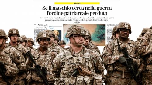 L’ultima trovata delle femministe: la guerra è colpa del maschio