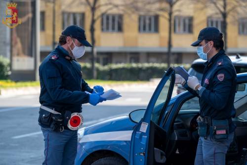 Un controllo della Polizia