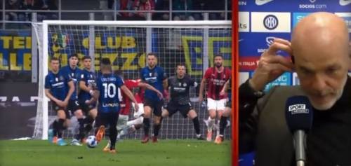 "Nemmeno protesta...": Pioli rivede il gol annullato e se ne va irritato 