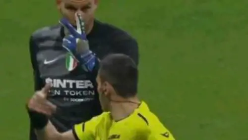 "Non protesta...": un video tra Handanovic e Mariani sbugiarda Pioli