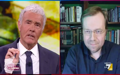 "Pensa di cavarsela così?". Giletti mette all'angolo il giornalista russo