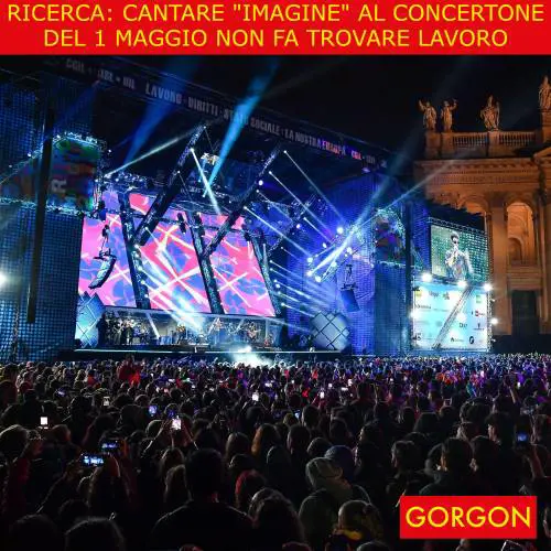 Ecco la satira del giorno. "Imagine" al concertone