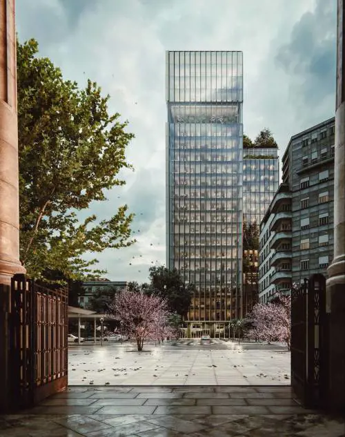 Giù l'ex "Covid hotel". Una torre alta 93 metri e restyling della piazza