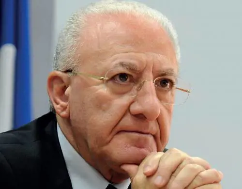 Il governatore della Campania Vincenzo De Luca