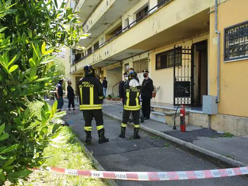 Il luogo dell'attentato incendiario