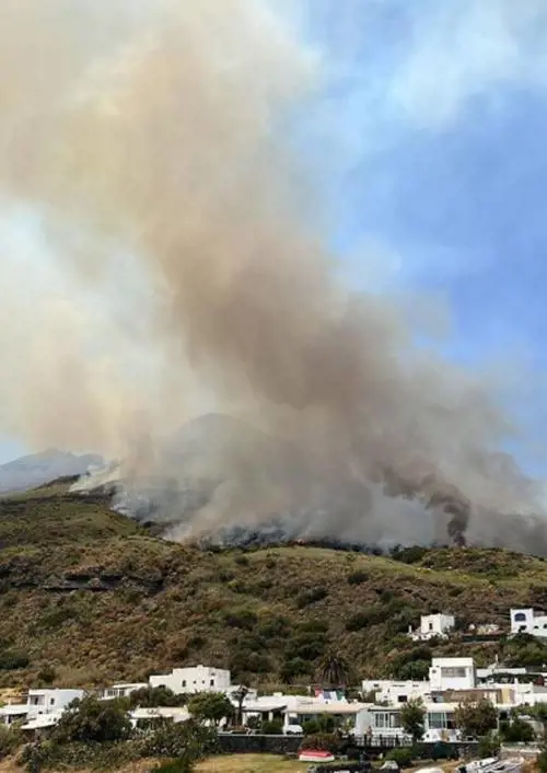 Incendio a Stromboli