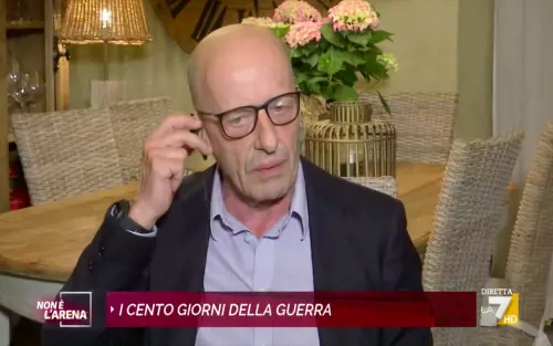 Sallusti sbotta: "Quello è un palazzo di m...". Poi lascia lo studio