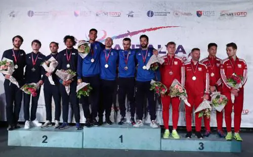 Europei di scherma: oro per gli Azzurri nel fioretto a squadre