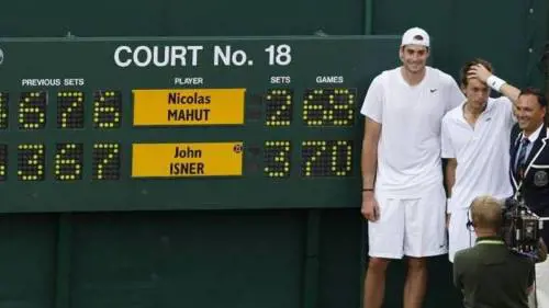 Isner e Mahut increduli e distrutti dopo il match 