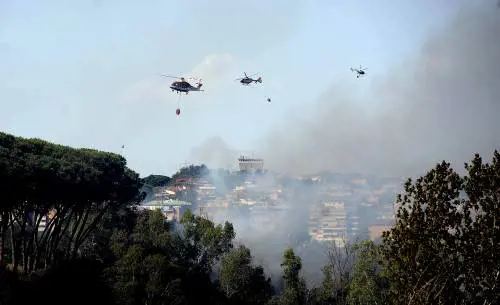 Roma in fiamme: l'incendio di pineta Sacchetti 