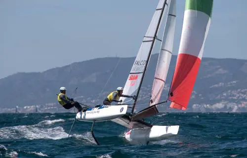 Prove di coppa America sul Lago di Garda per le barche "volanti"