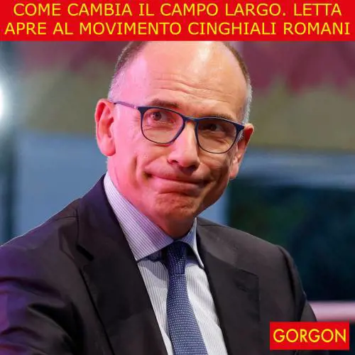 Ecco la satira del giorno. Il campo largo di Letta