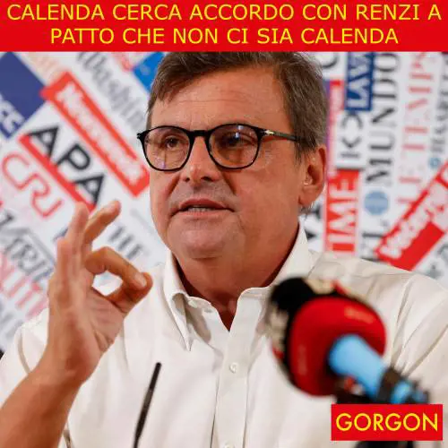 Ecco la satira del giorno. Il cortocircuito di Calenda