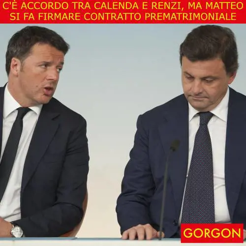 Ecco la satira del giorno. Renzi non si fida di Calenda