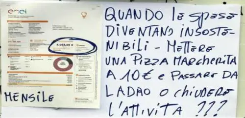 "Pizza a 10 euro? No, ma dovrò chiudere": parla il titolare della bolletta choc