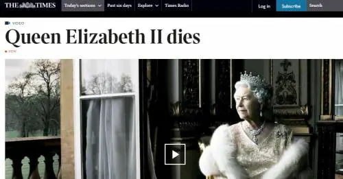 La morte della Regina Elisabetta ha conquistato tutte le prime pagine