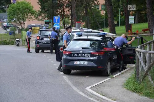 Alcune volanti dei carabinieri (foto di repertorio)