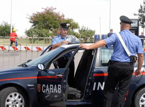 Una volante dei carabinieri in provincia di Siena