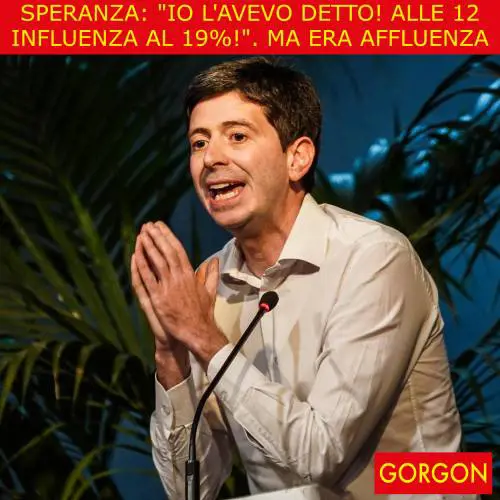 La satira del giorno. Speranza l'aveva detto