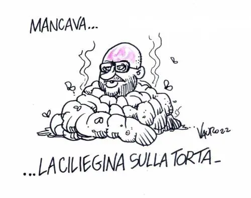 "Mancava la ciliegina...". Lo sfregio di Vauro a Fontana