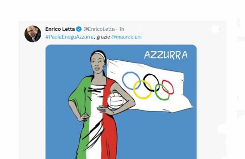 "Paola Enogu". La gaffe di Letta, sbaglia anche il cognome della sportiva