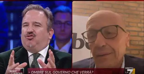 "Sei in difficoltà", "Hai detto una cazz...". Lite tra Telese e Sallusti