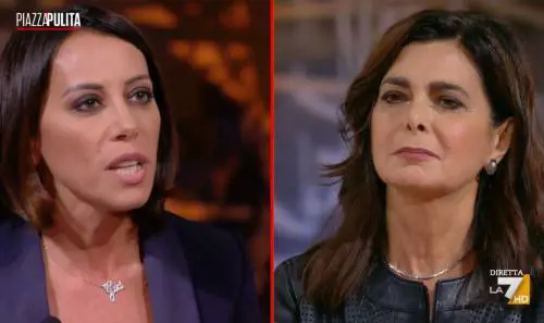 "Ma Laura...". De Girolamo gela la Boldrini in diretta