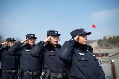Una pattuglia della polizia in Cina (foto di repertorio)
