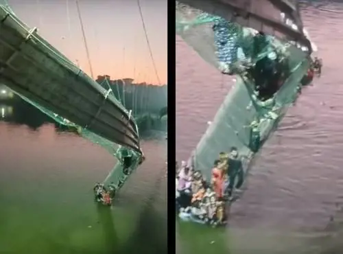 Tragedia in India, crolla un ponte sospeso: oltre 78 morti