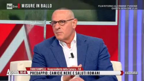 Rampelli zittisce la sinistra: "Predappio? Noi i nostalgici li accompagniamo alla porta"