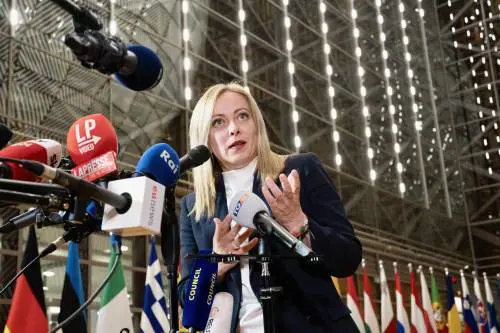 Il premier Giorgia Meloni