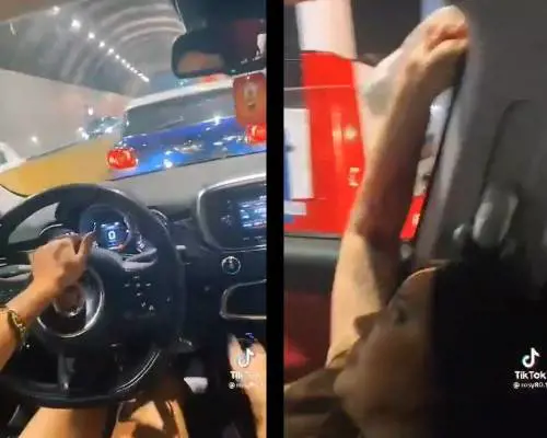 Finta emergenza (con video su TikTok) per evitare il traffico