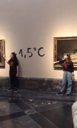 "Incollati a Las Majas di Goya". Gli eco-vandali colpiscono ancora
